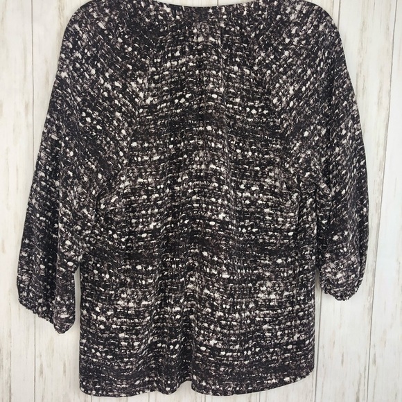 Joie 100% silk brown cream blouse - Picture 5 of 5